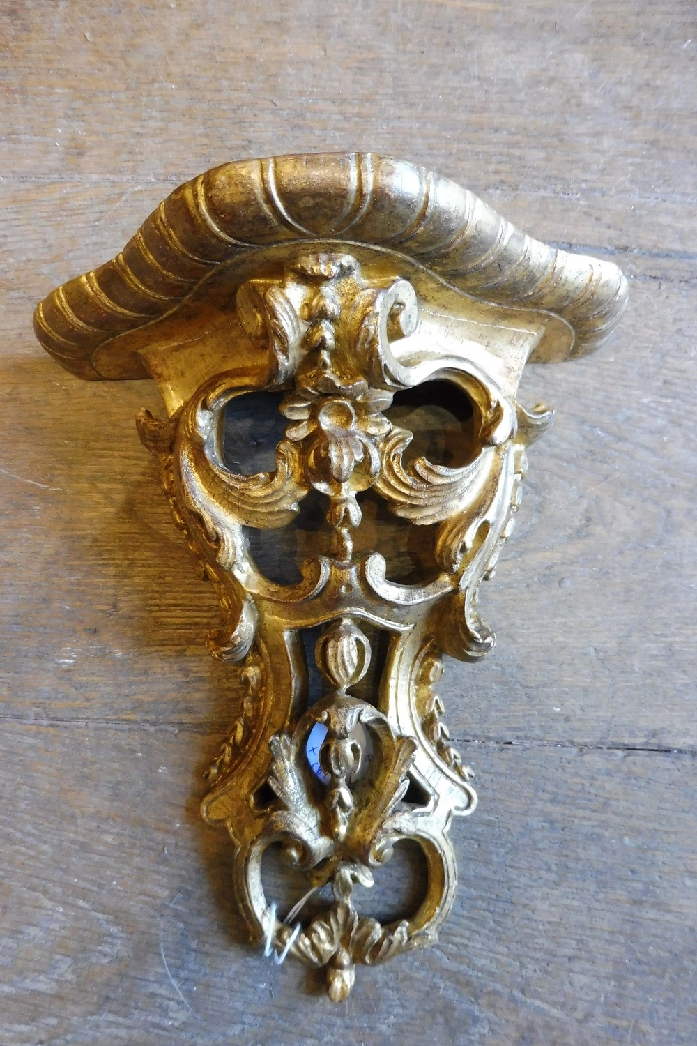 console d'applique  en stuc doré  19 eme